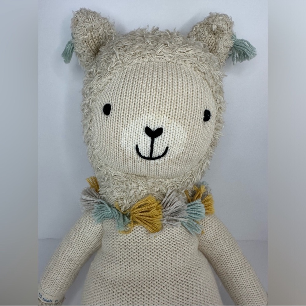 Cuddle + Kind Llama Knitted Doll Plush Plushie 20” Made in Peru - Picture 9 of 10